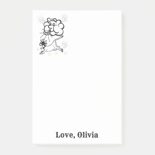 Notizen Kuh Clouds Färben Post it Note (Vorderseite)