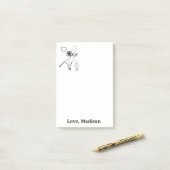 Notizen Kuhgras Farbe Post it Note (Auf Schreibtisch)