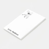 Notizen Kuhgras Farbe Post it Note (angewinkelt)