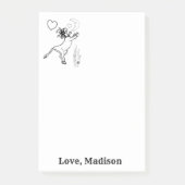 Notizen Kuhgras Farbe Post it Note (Vorderseite)