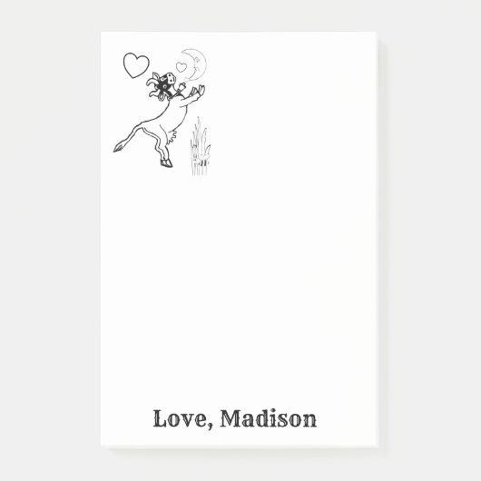 Notizen Kuhgras Farbe Post it Note (Vorderseite)