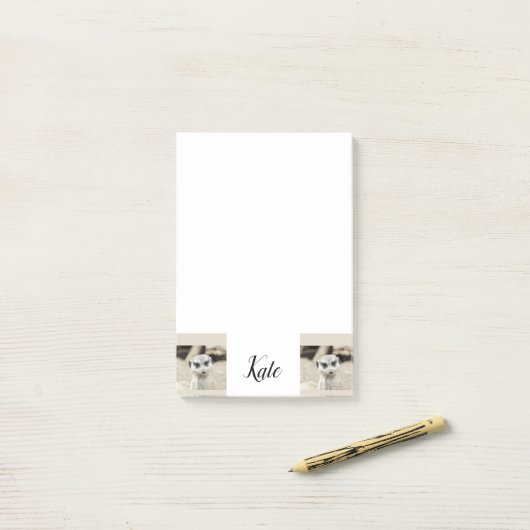 Notizen Meerkat (Auf Schreibtisch)