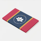 Notizen mit der Flagge des US-Bundesstaates Missis (angewinkelt)