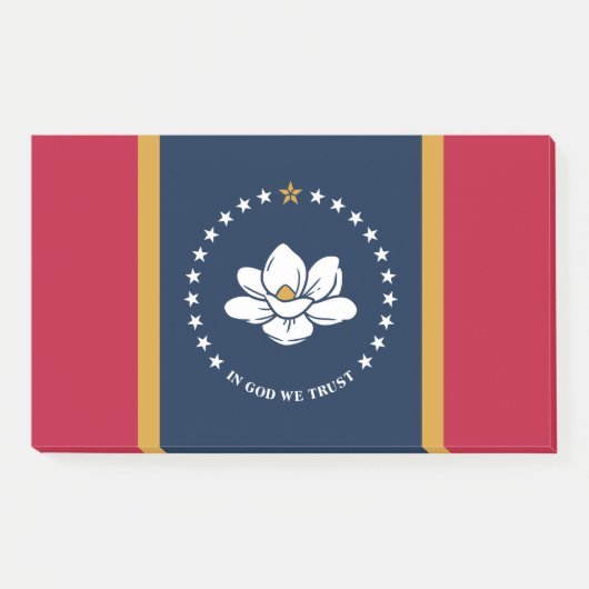Notizen mit der Flagge des US-Bundesstaates Missis (Vorderseite)