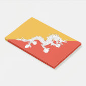 Notizen mit der Flagge von Bhutan (angewinkelt)