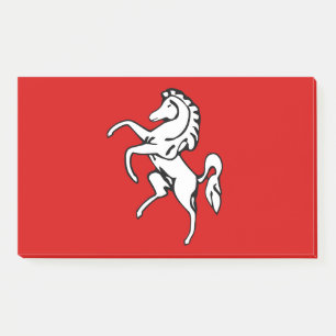 Notizen mit der Flagge von Kent County, England