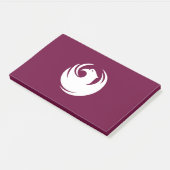 Notizen mit der Flagge von Phoenix, Arizona, USA (angewinkelt)
