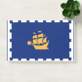 Notizen mit der Flagge von Quebec City, Kanada (Büro)