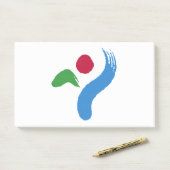 Notizen mit der Flagge von Seoul, Südkorea (Auf Schreibtisch)