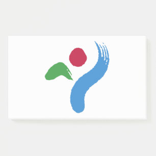 Notizen mit der Flagge von Seoul, Südkorea