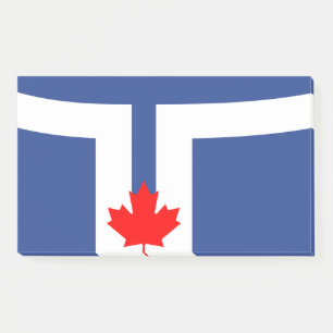 Notizen mit Flagge von Toronto, Kanada