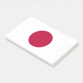 Notizen mit japanischer Flagge (angewinkelt)