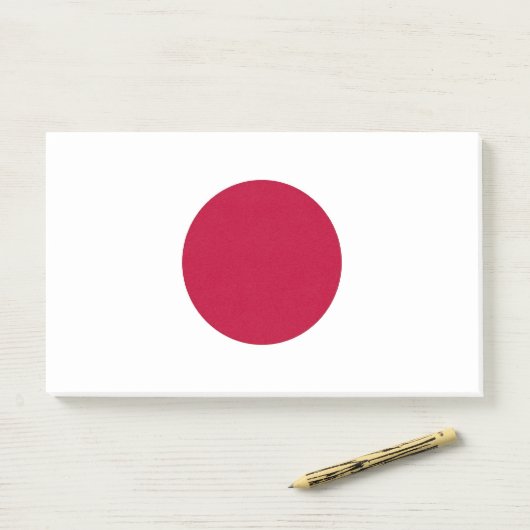 Notizen mit japanischer Flagge (Auf Schreibtisch)