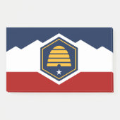 Notizen mit neuer Flagge von Utah, USA (Vorderseite)
