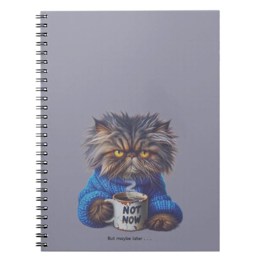 Notizen Personalisieren Grumpy Cat Lila Lustig Notizblock (Vorderseite)