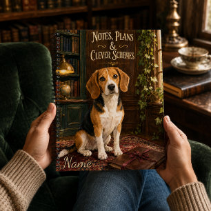 Notizen Pläne und clevere Schemata Beagle Notizblock