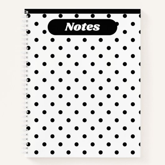Notizen - Polka Dots - Hardcover Notizblock (Vorderseite)