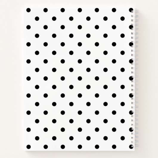 Notizen - Polka Dots - Hardcover Notizblock (Rückseite)