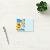 Notizen Post it Notes, Sunflower Baby Angel Floral (Büro)