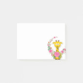 Notizen Post it Notes, Sunflower Floral Giraffe (Vorderseite)