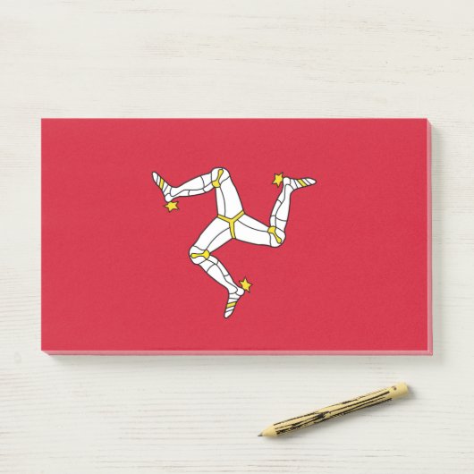 Notizen unter der Flagge der Insel Man, Vereinigte (Auf Schreibtisch)