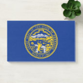 Notizen unter der Flagge Nebraskas, USA (Büro)