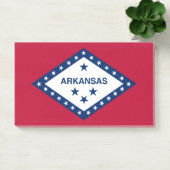 Notizen unter der Flagge von Arkansas, USA (Büro)