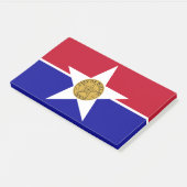 Notizen unter der Flagge von Dallas, USA (angewinkelt)