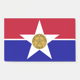 Notizen unter der Flagge von Dallas, USA