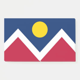 Notizen unter der Flagge von Denver, Colorado, USA