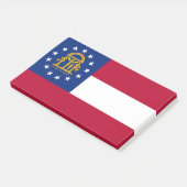 Notizen unter der Flagge von Georgien, USA (angewinkelt)
