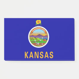 Notizen unter der Flagge von Kansas, USA