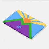 Notizen unter der Flagge von Manitou Springs, Colo (angewinkelt)