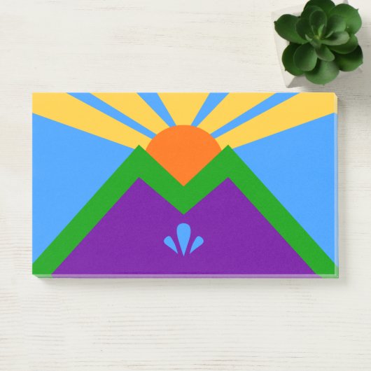 Notizen unter der Flagge von Manitou Springs, Colo (Büro)