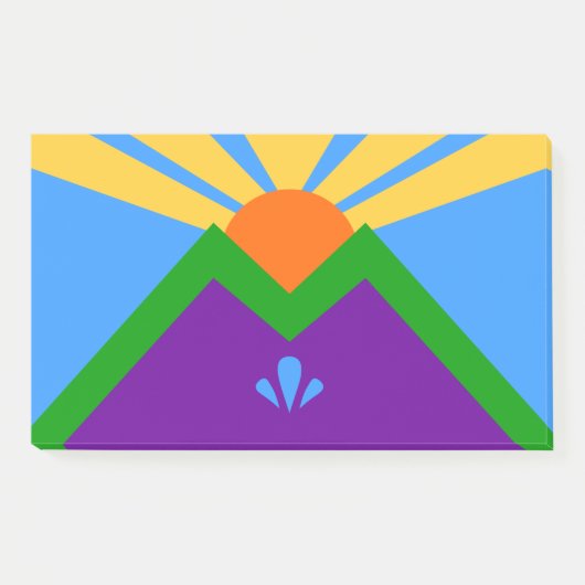 Notizen unter der Flagge von Manitou Springs, Colo (Vorderseite)