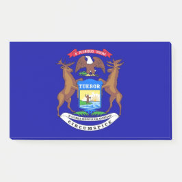 Notizen unter der Flagge von Michigan, USA