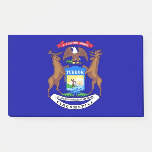 Notizen unter der Flagge von Michigan, USA (Vorderseite)