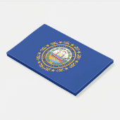 Notizen unter der Flagge von New Hampshire, USA (angewinkelt)