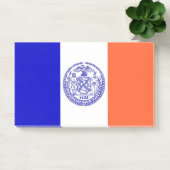 Notizen unter der Flagge von New York City, USA (Büro)