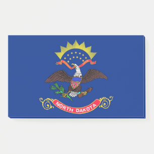 Notizen unter der Flagge von North Dakota, USA