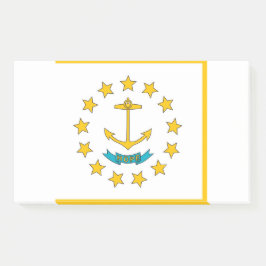 Notizen unter der Flagge von Rhode Island, USA