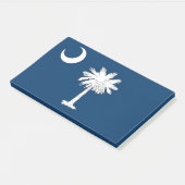 Notizen unter der Flagge von South Carolina, USA (angewinkelt)