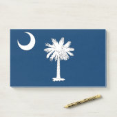 Notizen unter der Flagge von South Carolina, USA (Auf Schreibtisch)