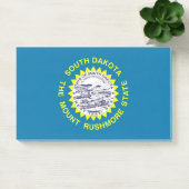 Notizen unter der Flagge von South Dakota, USA (Büro)