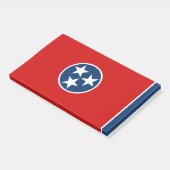 Notizen unter der Flagge von Tennessee, USA (angewinkelt)