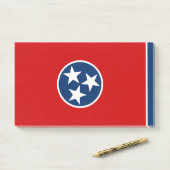 Notizen unter der Flagge von Tennessee, USA (Auf Schreibtisch)