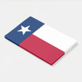 Notizen unter der Flagge von Texas, USA (angewinkelt)
