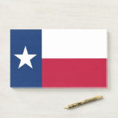 Notizen unter der Flagge von Texas, USA (Auf Schreibtisch)
