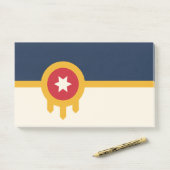 Notizen unter der Flagge von Tulsa, Oklahoma (Auf Schreibtisch)