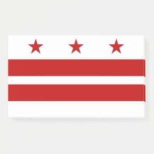 Notizen unter der Flagge von Washington DC, USA